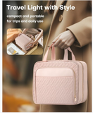 Large Travel Cosmetic Bag with Waterproof Hanging Hook