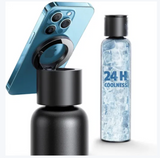 Vacuum Insulated Water Bottle with Phone Holder Lid