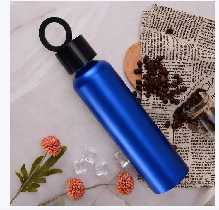 Vacuum Insulated Water Bottle with Phone Holder Lid