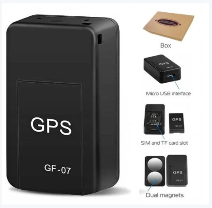 Portable GPS Tracker with Voice Recording & Magnetic Mount