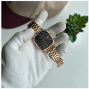 Square Dial Watch for Men – Slim Steel Quartz Timepiece thumbnail
