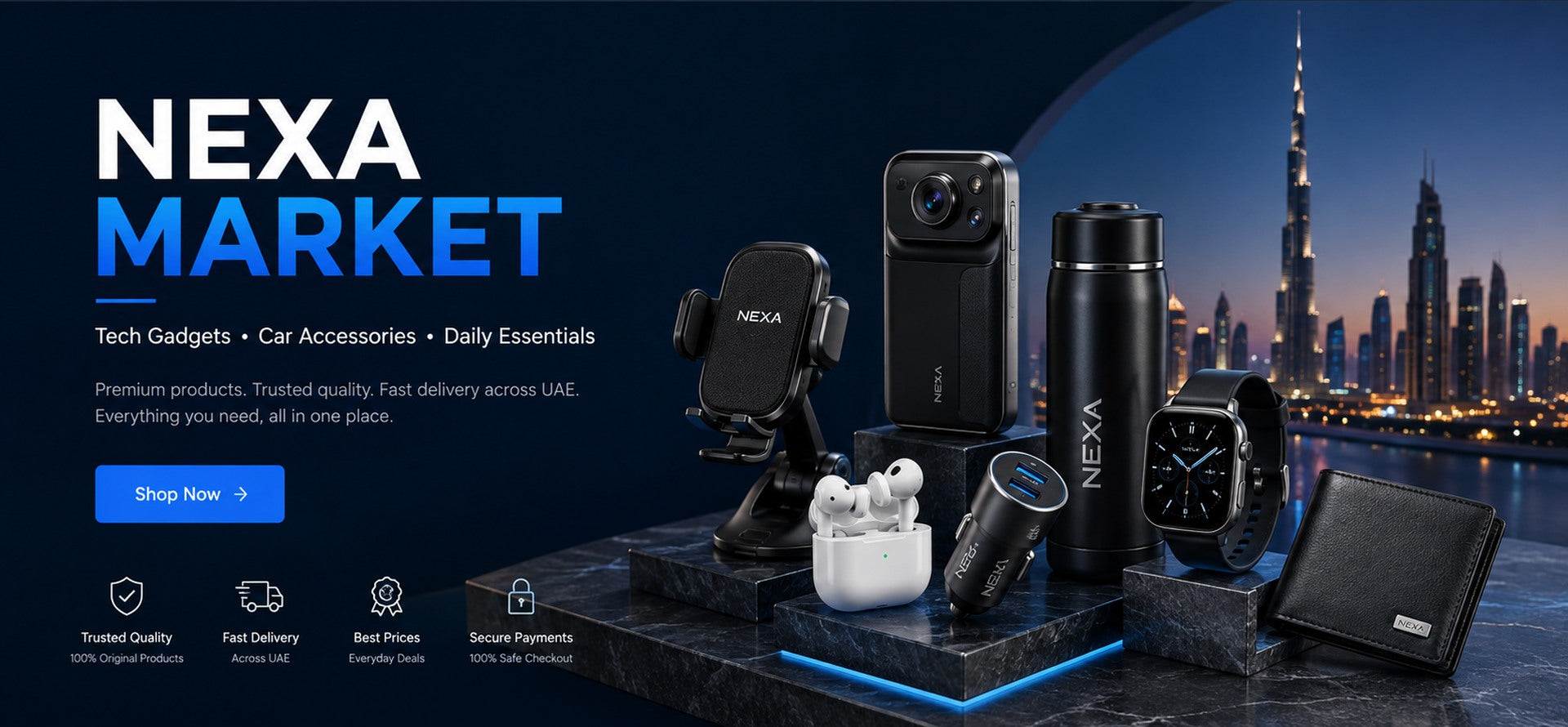 Nexa Market technology, automotive and lifestyle products