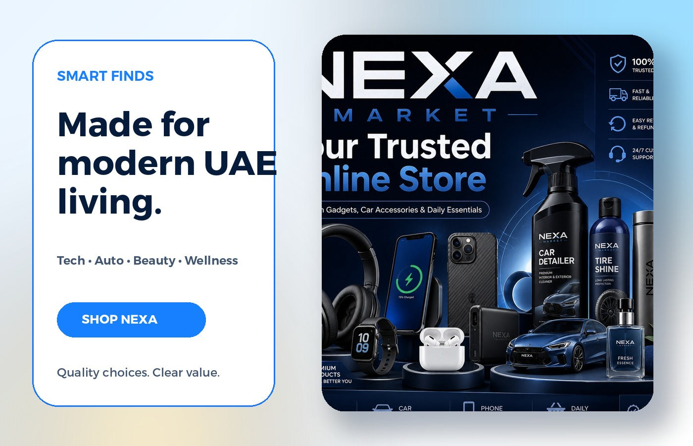 Smart Nexa Market products for modern UAE living